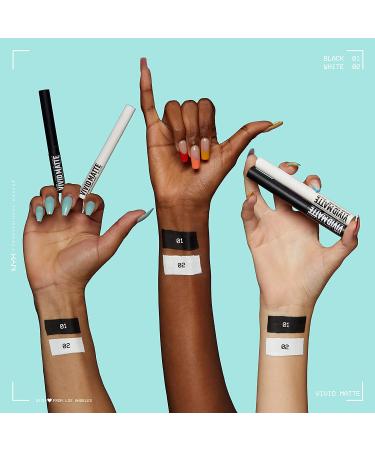 NYX Vivid Matte Liquid Liner - Black 01 - Smear-Resistant Eyeliner - Buy Online on GoSupps.com