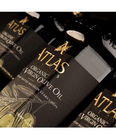Atlas 750 mL Organic Cold Press Moroccan Extra Virgin Olive Oil | Polyphenol-Rich, Unprocessed & Trusted by Michelin Star Chefs | 25.5 Fl Oz (Pack of 1) - Buy Online on GoSupps.com