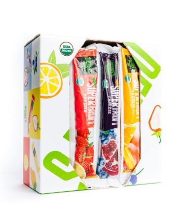 DeeBee's Organics Classic SuperFruit Freezie, 100% Real Fruit Freezer Pops, No Added Sugar (Pack of 30)