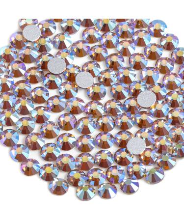 Beadsland 1440 pieces flat back rhinestones nail crystals rhinestones for nails lighter citrin SS20 (4.6-4.8mm) Heller Citrin from SS20/1440PCs
