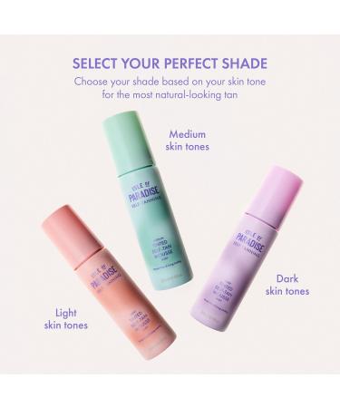Isle of Paradise Tinted Self Tanning Mousse- Streak-Free Self Tanner Natural-Looking & Lasts Up to 7 Days Vegan & Cruelty Free Sunless Tanning Foam Mousse 6.76 fl oz. Medium - Buy Online on GoSupps.com