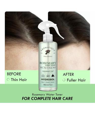 Aromatique Rosemary Water for Hair Growth Hydrosol/Toner/Mist for Skin Brightening 600ml - Buy Online on GoSupps.com