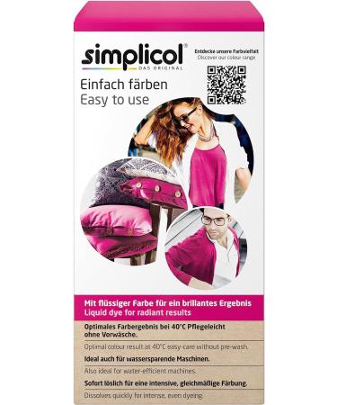 Simplicol Pink Berry 1027620 Intensive Textile Dye Easy Washing Machine Dye All-in-1 Complete Pack 1 Pack - Buy Online on GoSupps.com