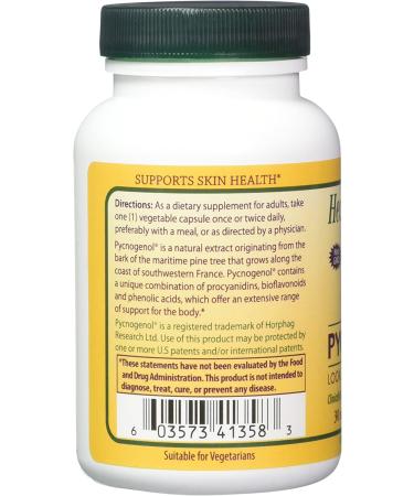 Healthy Origins Pycnogenol 30 mg Veg Capsules - 180 Count Pack of 1 - Buy Online on GoSupps.com