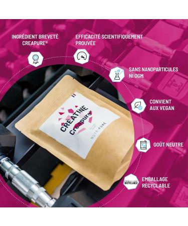 Nutripure | Creapure Creatine Monohydrate Powder 100% Pure | Neutral Taste | Vegan | Increased Muscle Strength | Ideal for Intensive Sports and Bodybuilding | 150g | Made in Germany - Buy Online on GoSupps.com