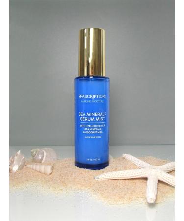 SpaScriptions Marine Moisture Sea Minerals Serum Mist - Hydrating Facial Spray with Hyaluronic Acid | 2 oz Cruelty-Free Skin Soothe & Hydration - Buy Online on GoSupps.com