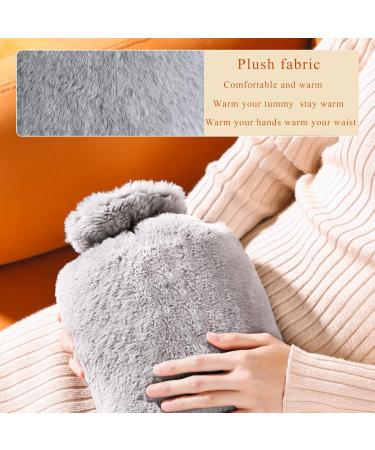 Cozy Up with Our 2L Natural Rubber Heat Bottle & Fluffy Cover | Perfect for Pain Relief & Comfort on Cold Nights - Buy Online on GoSupps.com