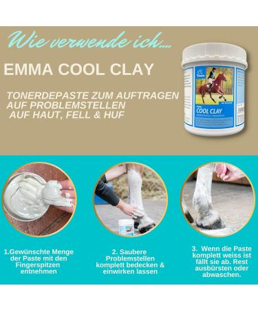 EMMA Acetic Acid Clay + 2 Phases Cooling Gel Warming Paste with Arnica & Horse Balm - 1.5 oz - Buy Online on GoSupps.com