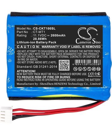CT-MT1 Replacement Battery for Clarke-Tech CT Triple - 2600mAh/11.1V International Shipping Available - Buy Online on GoSupps.com
