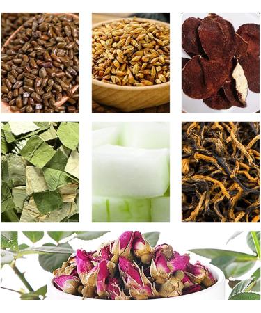 30 Count Organic Rose Leaf Black Tea Combination Natural Herbal Tea Bags of Cassia Barley Orange Peel Winter Melon Aromatic Fragrant Flower Flavored Tea 150g / 5.3oz - Buy Online on GoSupps.com