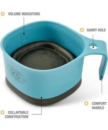 UCO Collapsible Cup 2-Pack for Hiking, Backpacking, Camping - Classic Blue/Venture - Buy Online on GoSupps.com