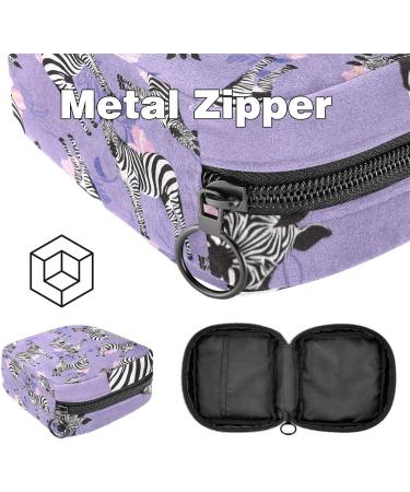 Zebra Pattern Menstrual Cup & Napkin Storage Bag - Purple Multicoloured 08 - Buy Online on GoSupps.com