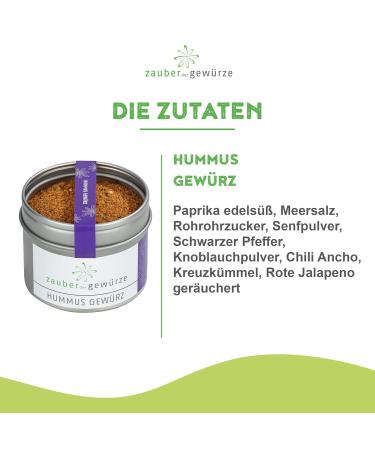 Magic of the Spices Hummus Gew rz | North African Spice Mix for Chickpea Dip Falafel & Sesammus - Premium Quality 50g - Buy Online on GoSupps.com