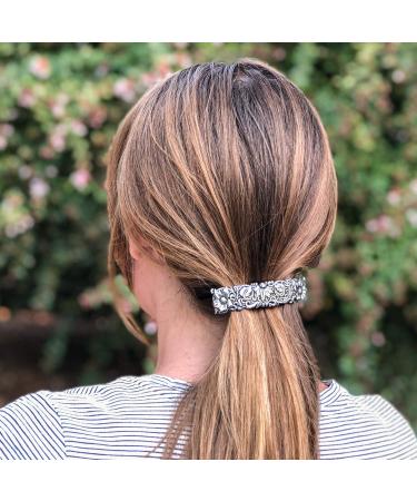 Wildflower Hair Clip - Hand Crafted Metal Barrette 70mm Clip, Made in USA by Oberon Design - Buy Online on GoSupps.com