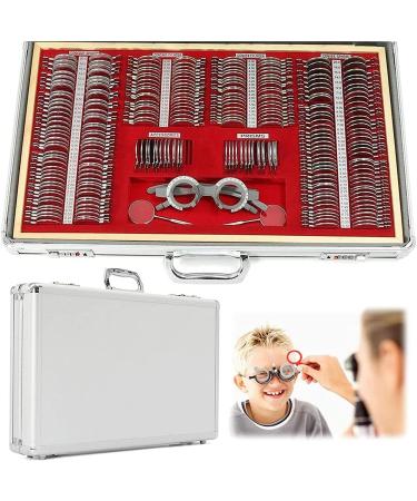 EAYH 266-part optical test lens set adjustable test frame eye protection accessories ophthalmological test case lenses with aluminum storage cases