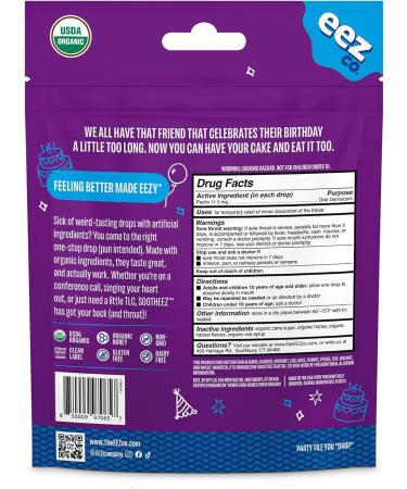 Lolleez Sootheez Organic Throat Soothing Drops for Adults Berry Lemonade 25 Count Refillable Great Tasting Drops That Sooth Sore Throats - Buy Online on GoSupps.com