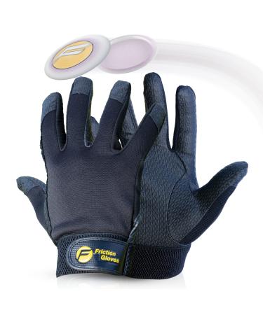Friction Gloves - Disc Golf Gloves - Rubberized Palm and Fingers for Amazing Grip on All Your Throws - Perfect for Driving & Putting - Play Your Best in Any Weather Adult Medium