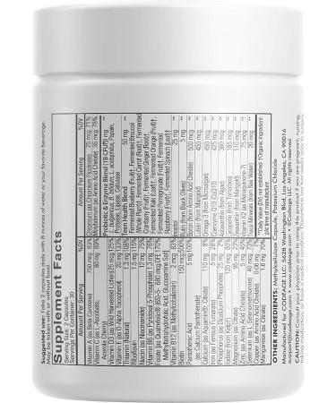 CodeAge Teen Fermented Multivitamin - 60 Capsules for Optimal Growth & Health - Buy Online on GoSupps.com