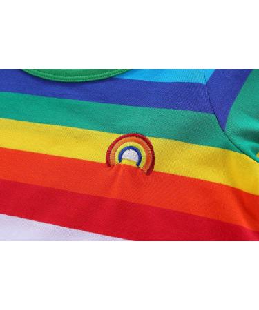 Mud Kingdom Little Boys Green Rainbow Stripe T-Shirt | 12-18 Months | Long Sleeve - Buy Online on GoSupps.com