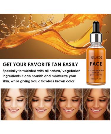 Self Tanning Drops The Face Tanning Serum Concentrate Self Tanning Face and Body Add Tanning Drops to Your Skin Care Fluid Texture Most Skin Types 30ml - Buy Online on GoSupps.com