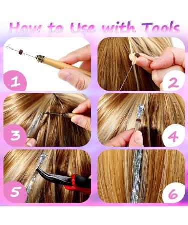 16 Colors Hair Tinsel Kit - 3200 Strands, 47 Inches, Heat Resistant Fairy Hair Extensions for Party - Christmas, Halloween - Includes Tool - Buy Online on GoSupps.com