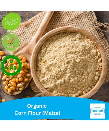 Organic Corn Flour (Maize Flour) 500g | Certified Organic by Fenbrook Organic - Buy Online on GoSupps.com