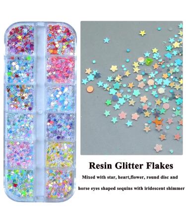 4 Boxes Iridescent White Nail Glitter Mylar Flakes - Nail Art Confetti Sequins for Makeup, Nails & Resin Crafts | LoveOurHome - Buy Online on GoSupps.com