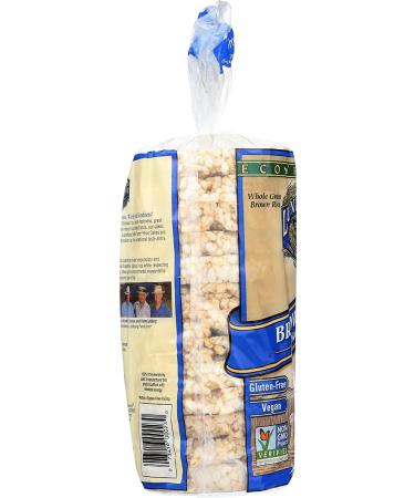 Lundberg Brown Rice Cakes - Lightly Salted, 8.5oz (Pack of 12) - Healthy Snack - Buy Online on GoSupps.com