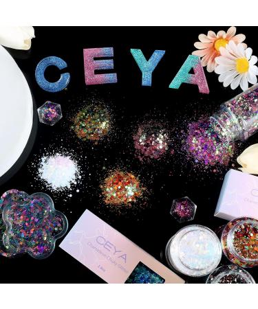 Ceya Chameleon Chunky Glitter 2.8oz/ 80g - Mermaid Color Shift Craft Glitter Powder - Iridescent Flakes for Epoxy Resin, Nail, Tumbler, Slime, Phone Case, Party Decor - Jewelry Making - Buy Online on GoSupps.com