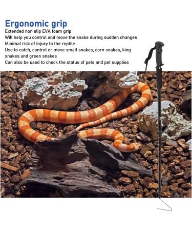 Bewinner Stainless Steel Extensible Snake Hook - Portable Reptile Catcher Stick for Safe Handling and Retrieval - Rattlesnake Grabber Tool - Buy Online on GoSupps.com