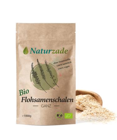 Naturzade Organic psyllium husk 1 kg Zade natural food grade raw 99% purity premium Indian quality