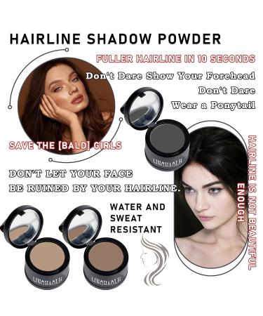 Instant Hairline Powder for Men & Women - Root Touch Up & Gray Hair Coverage in Dark Brown Light Brown & Black - Buy Online on GoSupps.com