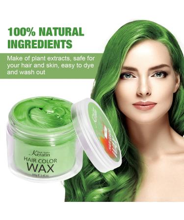 Magic Master Keratin Hair Color Wax - Temporary Instant Colored Clay for Men and Women - Green - Ideal for Party, Festival, Cosplay - Buy Online on GoSupps.com
