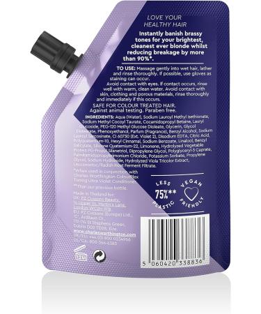 Charles Worthington Colourplex Toning Ultra Violet Shampoo 75ml - Travel Size Purple Toning Shampoo for Blonde Hair - Buy Online on GoSupps.com