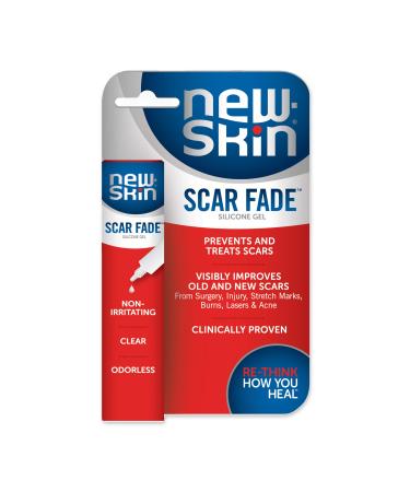 NEW-SKIN Scar Fade Silicone Gel, Scar Gel Treatment for New and Old Scars, 0.53 Ounce (Pack of 1)