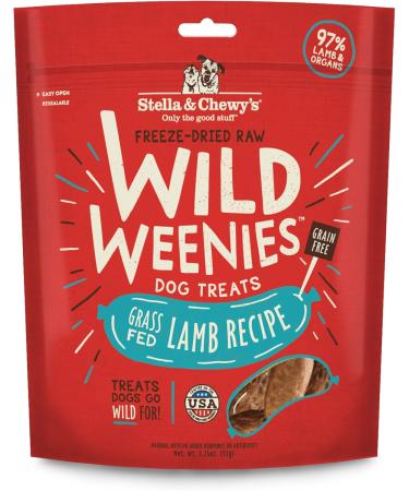 Stella & Chewy's Freeze-Dried Raw Single Ingredient Lamb Liver Treats 3 oz. Bag & Freeze-Dried Raw Wild Weenies Dog Treats All-Natural Protein Rich Grain Free Dog & Puppy Treat Freeze-Dried Dog Treats+ Dog Treats Lamb Liver 85 g (Pack of 1) - Buy Online on GoSupps.com