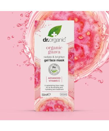 Dr Organic Guava Glow Getter Skincare Set Advanced Vitamin C Gel Moisturiser Facial Serum & Face Mask Hydrate Brighten Gift Set Cruelty-Free Paraben & SLS Free Organic - Buy Online on GoSupps.com