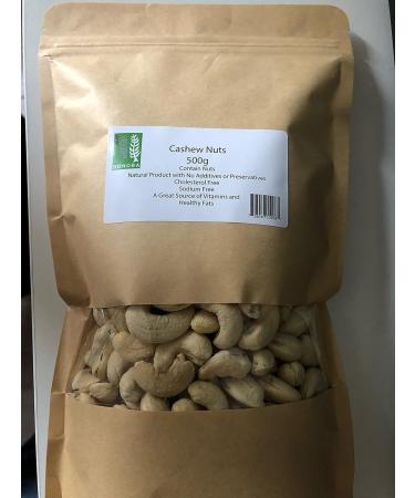 Indeedshare Bonoba Foods Whole Raw Cashew Nuts 500g  - Buy Online on GoSupps.com