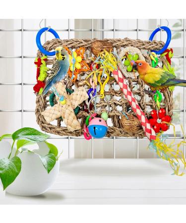Colorful Mqupin Parrot & Budgie Toys | Edible Seagrass Climbing Accessories & Hammock Mat | International Shipping - Buy Online on GoSupps.com
