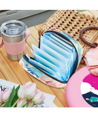 Shop Stylish Storage Bags for Women's Bandages & Menstrual Products - Tropical Flamingo Patterns Portable & Versatile for School & Office - Buy Online on GoSupps.com