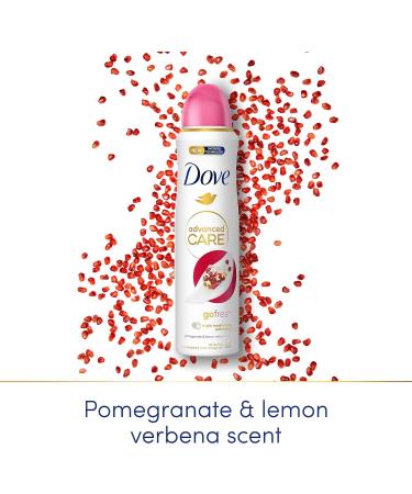 Dove Advanced Care Go Fresh Pomegranate & Lemon Verbena Anti-perspirant Deodorant with Triple Moisturising technology Spray for 72 hour protection and underarm care 150 ml Lemon 150 ml (Pack of 1) - Buy Online on GoSupps.com