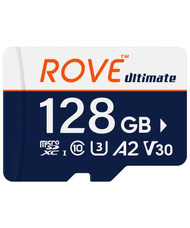 ROVE Ultimate Micro SD Card microSDXC 128GB Memory Card with USB 3.2 Type C Card Reader 170MB/s C10, U3, V30, 4K, A2 for Dash Cam, Android Smart Phones, Tablets, Games