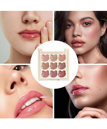 Lip Gloss Palette - 9 Shades Lip Makeup Palette for Women and Teens | Lightweight Velvety Finish Compact Size for Transportation School Appointments & Events - Buy Online on GoSupps.com