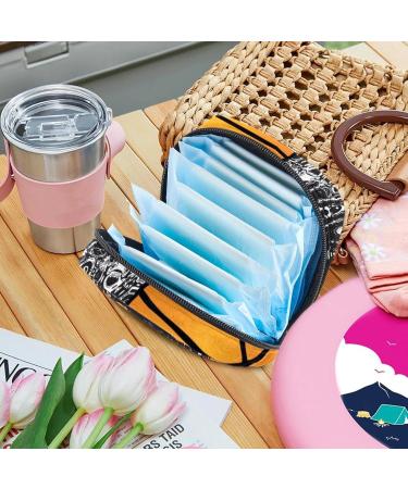 Shop Stylish Basketball Ball Marble Women s Napkin Storage Bags & Portable Period Pockets - Perfect for Teens & Moms! - Buy Online on GoSupps.com