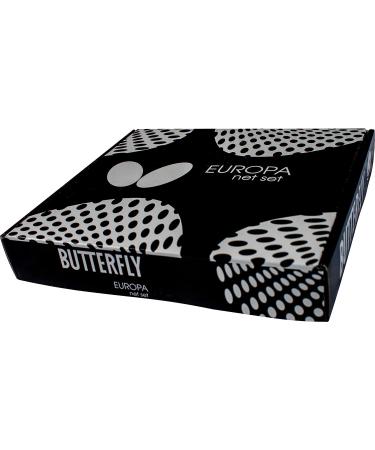 Butterfly Europa Professional Table Tennis Net Set - 72 Long - Fits Tables Up to 1.5 Thick - Adjustable Height & Tension - Buy Online on GoSupps.com
