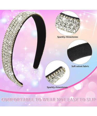 Waydress Rhinestone Headband Set - 4 Pieces Crystal Sparkly Hair Accessories in Stylish Colors - Buy Online on GoSupps.com