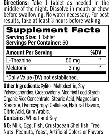 Natrol 3 A.M. Melatonin Fast Dissolve Tablets - Lavender Vanilla, 60 Count - Better Sleep Aid - Buy Online on GoSupps.com