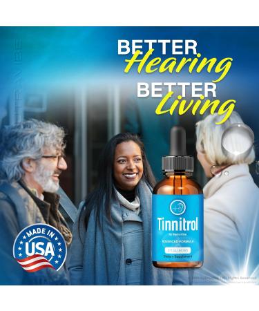 (2 Pack) Tinnitrol Original Hearing Support Drops with a Clean Plant-Based Formula for Ear Wellness Inner Balance & Daily Comfort | Easy-to-Use Liquid Dropper for Auditory Support (60 Servings) - Buy Online on GoSupps.com