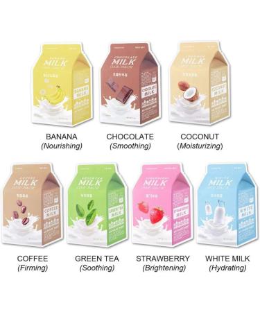 A'PIEU APIEU Strawberry Milk OnePack Mask Sheet Mask Korea Cosmetica 1 stuk - Buy Online on GoSupps.com