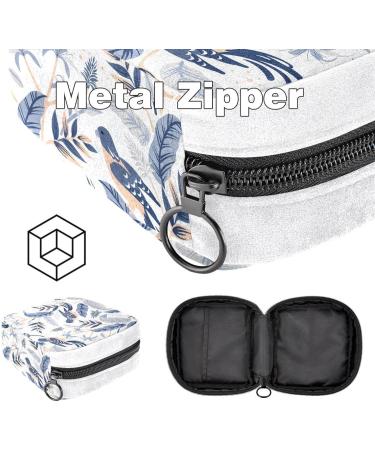 GIAPB Sanitary Napkin Storage Bag | Period Tampon Makeup Pad Pouch | Bird and Leaves Design - Buy Online on GoSupps.com